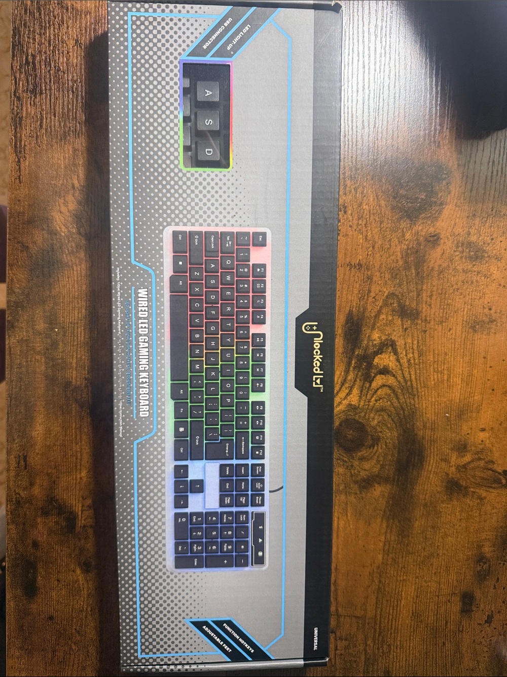 Brand New Unlocked Wired LED Gaming Keyboard - Multicolor Backlit NIB